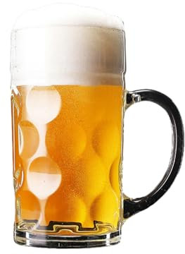 CAPIJIONG Tasse en verre de grande capacité pour bière, thé - ZB100 (1 l)
