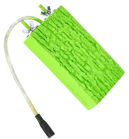 POPETPOP Plaque Chauffante pour Perroquets Station De Chauffage Résine avec Perchoir pour Oiseaux Accessoire De Volière