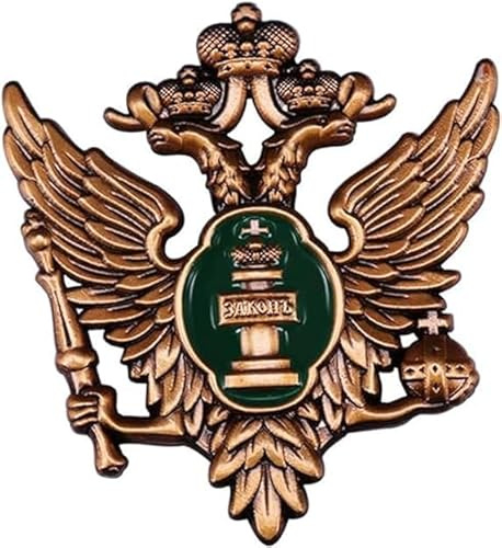 Russische Föderation Brosche Wappen Brosche Patriotischer Adler Emaille Pin Abzeichen Kunst Sammlung Kleidung Dekoration Frauen Männer Souvenir Geschenk
