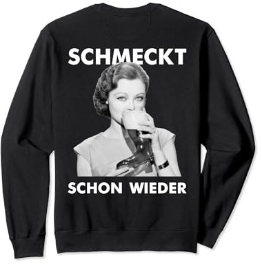 SCHMECKT SCHON WIEDER X Bierstiefel Retro Bier - BACKPRINT Sweatshirt