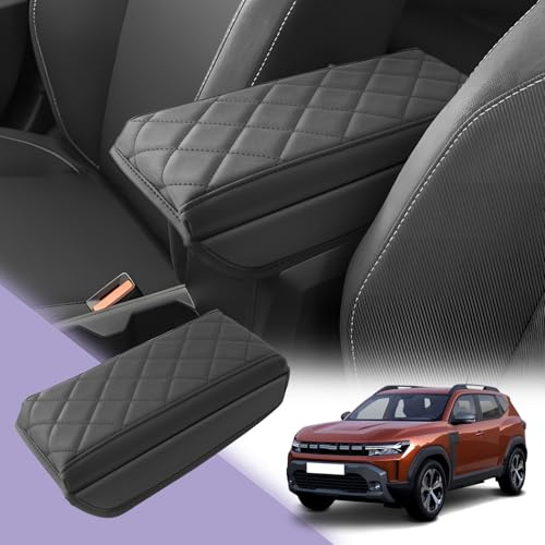 LUWU Compatibile con Dacia Duster 3 2024 2025 (Modelli con Braccioli) Copertura per Bracciolo Centrale Duster III 2025 Cuscino in Pelle per Bracciolo Auto Protezione Auto Dacia Duster 3 Accessori