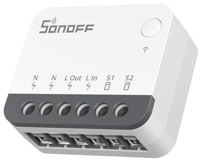 SONOFF Zigbee Smart-Schalter, Single-Kanal, erfordert Nullleitung und Zigbee Hub, kompatibel mit Alexa und Google Home.