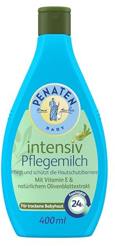PENATEN Intensiv Pflegemilch, ohne Parabene und Farbstoffe formulierte Baby Körperpflege und Babylotion, die gute Baby Erstausstattung für Neugeborene, 400ml