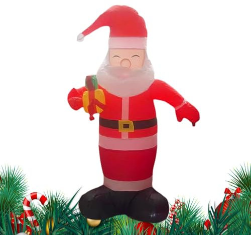 Aufblasbarer Weihnachtsmann, aufblasbarer Weihnachtsmann im Freien,4,92 Fuß Weihnachtsmann-Dekorations-LED- Aufgeblasene Weihnachts-Hofdekorationen, Weihnachts-Requisiten, Weihnachtsdekoration für de