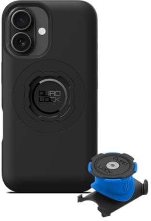 Quad Lock Stam/styre telefonhållare för cykel kit med fodral iPhone 16 MAG