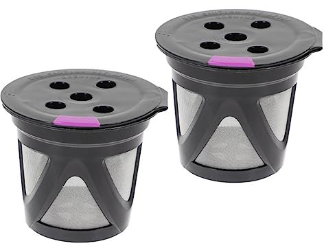 MAGICLULU 2 Pièces Capsule Tasse Filtre Tasse À Café Réutilisable Paquets De Café Individuels Filtre À Café Unique Passoire À Café Portable Filtre À Eau Pichet Tasse Filtre À Réutilisable