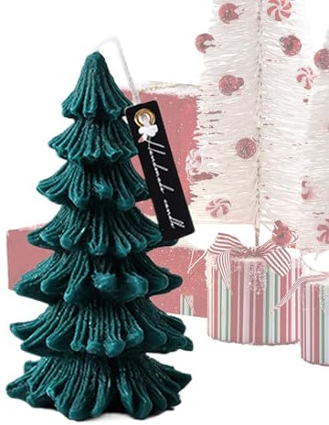 Generisch Weihnachtsbaum-Duftkerze, Weihnachtskerzen aus Naturwachs, Weihnachts-Wohndekor-Kerzen, Weihnachtsbaum-Kerzen-, handgefertigte Duftkerzen, Duftkerzen für Weihnachten