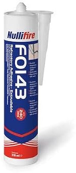 Mastic colle réfractaire coupe feu Nullifire FO143 310ml Illbruck