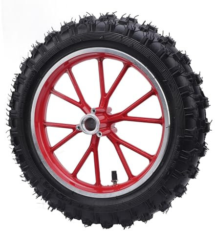 2,5–10 Zoll Off-Road-Reifen und Schlauch-Set, Ersatz für Dirt Bike-Innenschläuche, Kompatibel mit Universal-Off-Road-Dirt-Bikes, Pit-Bikes und Motorradreifen (Rot)