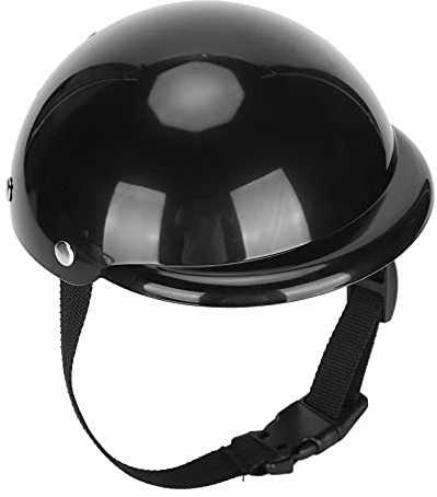 Sicherheitshunde Helm, einstellbare Größe Haustier Reithelm Welpe Motorrad Hut Haustier Spielzeughut Cap Hunde Katzenzubehör (S)