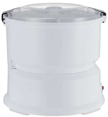 Kartoffel-Schälmaschine Weiß Elektrischer Kartoffelschäler 220-240V Zylinder DE in Küchen, Restaurants, Fast-Food-Läden usw. zum Trocknen von Gemüse und Schälen von frischen, neuen und alten Kartoffe