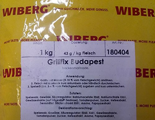 Wiberg Grillfix Budapest, 1kg, Gewürz für Steaks und Bräten