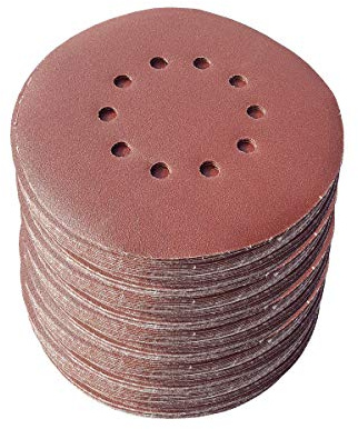 Lot de 50 disques abrasifs KlTT - Diamètre : 225 mm - Avec 10 trous - Grain P240 - Pour cloison sèche - Ponceuse excentrique