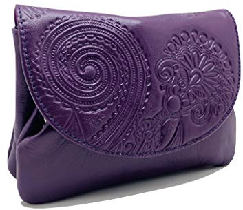 Monedero de Mujer, Señora y Chica de Piel (Morado)