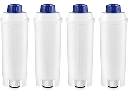 Juego de 4 filtros de agua para cafetera Delonghi compatible con DLSC002
