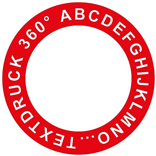 McDart Surround mit Wunschdruck - Text - Rot