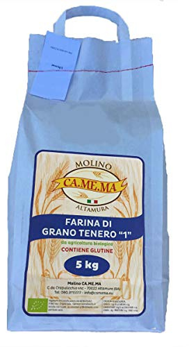 Farina di Grano Tenero tipo 1 5kg alta qualità, prodotto BIO, Altamura (Puglia)