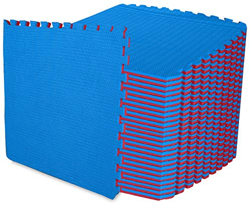 ComFy Mat Extra Thick (2cm) Foam Exercise Mats, Gym Flooring Mat, Interlocking Puzzle EVA Floor Tiles, Non slip Rubber Cushion For Home Workout