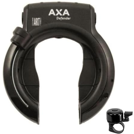 Angebot Set/AXA Defender Art Rahmenschloss Schwarz Pletscher inkl. maxxi4you Reflexband