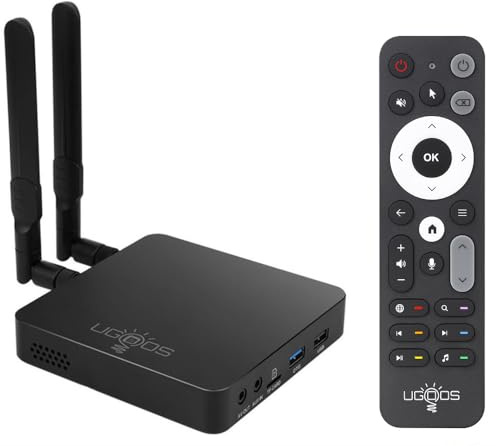 Ugoos AM6B Plus TV Box Amlogic S922X-J Android 9.0 DDR4 4GB RAM 32GB ROM WiFi6 1000M Ethernet USB 3.0 BT5.0 4K H.265 HDR TV Box