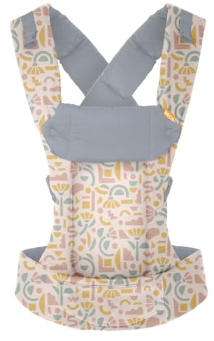 Beco Gemini Babybärare från födsel till tidig barndom | Ergonomisk bärsele för spädbarn från 3,2 till 15,8 kg (7–35 lbs) | M-position, enkel passform, 100% bomull (geometriskt mönster)