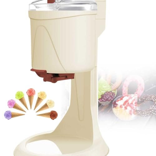 Machine à crème glacée automatique, Machine à Glace Douce, Turbine à Glace pour la Maison, la Cuisine, le Café, le Bureau