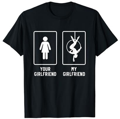 Aerial Hoop Girlfriend Lustige Aerial Yoga Geschenke für Freund T-Shirt