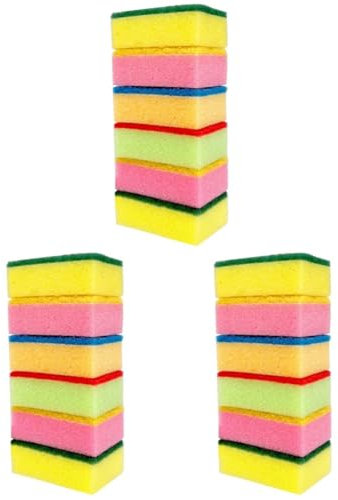 PartyKindom 30 STK Hochleistungsschwamm Scheuerschwamm Spülschwamm Nicht kratzende Schrubbschwämme Schwamm entfernen putzschwämme Reinigungsschwämme Radiergummi schwer Wäscher Waschmittel