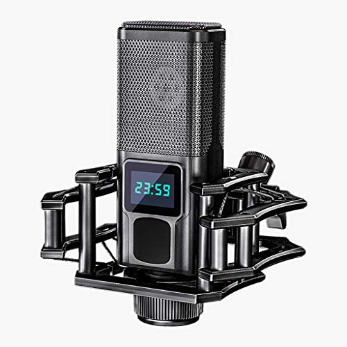 Recording Condenser Podcast Microphone Set Live Stream Sound Cards Professional Radio Desktop for PC Computer