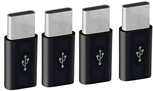 Lanko Adaptador Micro-USB una USB C, Adaptador de Carga Mini una Typec, Conector de ConversióN de Adaptador USB Tipo C con Resistencia