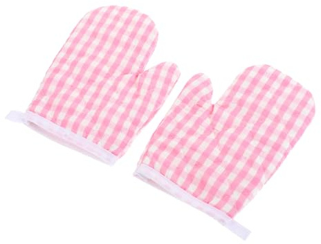 LABRIMP 2pcs Boy Girl Heat Insulation Gloves Microwave Oven Mitts for Safe Cooking Boy Girl Anti-scalding Kitchen Mitts Baking Gloves for Play Kitchen Activities