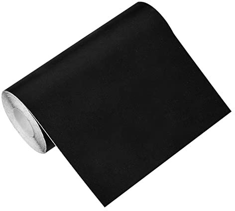 1 Rotolo 7.6 * 200 cm Nastro Adesivo di Riparazione in Nylon, Adesivi Appliques, Iron on Patches, Patch di Riparazione, Toppe Tessuto Decorazione, Patch Sticker per Cappelli Maglietta Tenda (Nero)