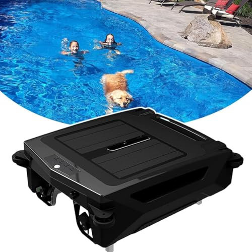 Skimmer Solar para Piscinas, Aspirador Automático, Modo Dual Seleccionable, Rango De Filtración De 100 m², Densidad De Filtrado De 400μm.,APP-Control