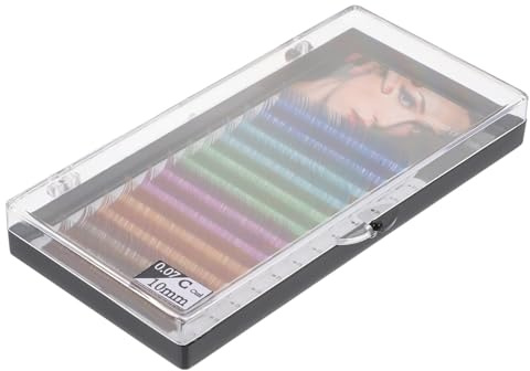 HONITANO Faux Cils Volumineux Colorés C/0.07 10 Mm Extensions De Cils Pour Femmes Cosplay Fêtes Gamme De Couleurs Variées