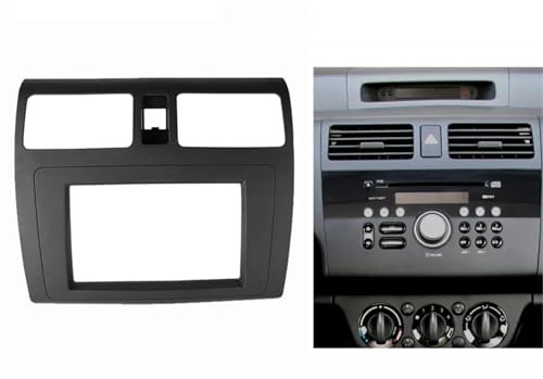 BTFWM Fascia de Doble DIN for Swift, Kit de instalación de Panel de Radio, DVD y estéreo, Bisel Ame Panel Frontal de Radio de Coche