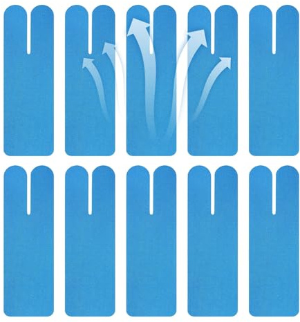 Lot de 10 bandes de kinésiologie élastiques prédécoupées pour la cheville, 23,6 x 6,8 cm | Bandes de protection de la cheville, pour la course musculaire, le sport, la marche, le saut, le jeu