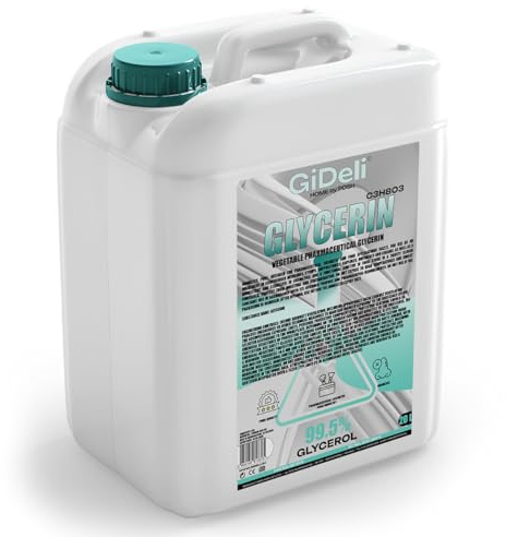 GiDeli Glycerin 99,5 % ren 20 l glycerin VG farmakvalitet E422 vegetabilisk, vegansk, färg-, luktfri