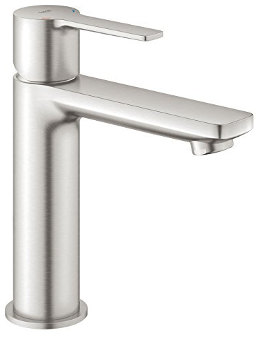 Grohe Lineare, Badarmatur - Waschtischarmatur, S-Size, glatter Körper, supersteel, 23106DC1