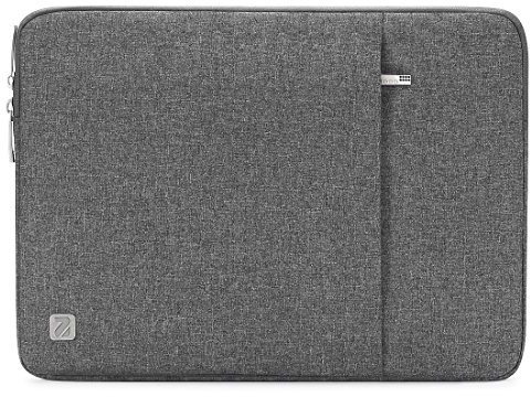 NIDOO 12-13 Wasserdicht Laptop Sleeve Case Notebook Hülle Tasche für 13 iPad Pro M4 / 12,9 iPad Pro M2 / 13 MacBook Pro M3 M2 / Air M2 / Surface Pro 10 / Surface Laptop Go 3/13,4 XPS 13, Grau