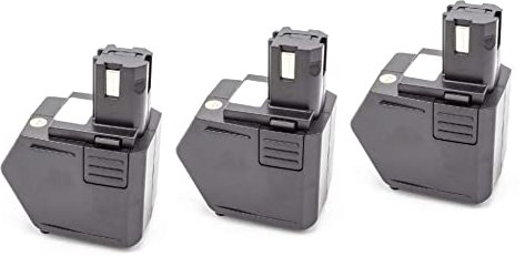 vhbw 3x batteria compatibile con Hilti SB12, SF120-A attrezzi da lavoro (1500 mAh, NiMH, 12 V)