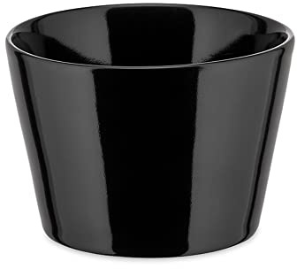 Alessi Tonale DC03/78 B Tassen-Set, Keramik, Schwarz, 4 Stück