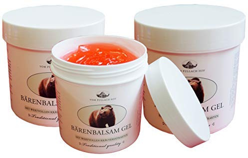 3 x BÄRENBALSAM GEL vom Pullach Hof 250ml, Bärensalbe, Bären-Gel, Bärencreme