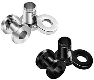 KJM FASHION 4 Stk Fleischtunnel Piercing Schmuck More Sizes
