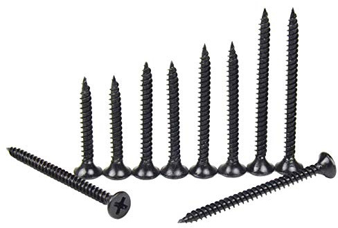 Vis à bois, vis à tête fraisée super longue à tête plate, clous muraux noirs, vis à bois, vis à cloison sèche à tête fraisée durcie-M3.5 * 30-540 uniquement