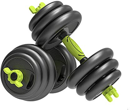 GEREP Hanteln Set Langhanteln Kurzhantel 2er Set Einstellbares Gewicht Für das Training von Heimfitnessgeräten/Schwarz / 2×5kg