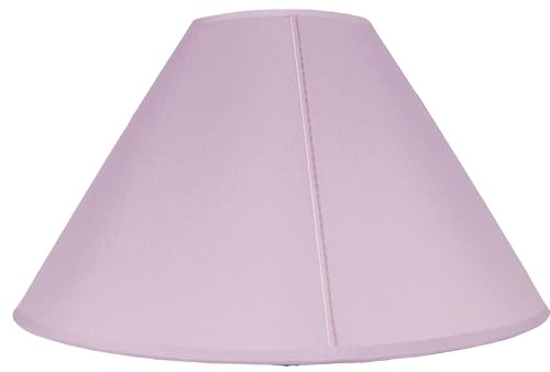 Empire Cotton Coolie Lamp Shades for Table Lamps and Pendant Ceiling Lights - 30cm Dia Cream (Lilac)