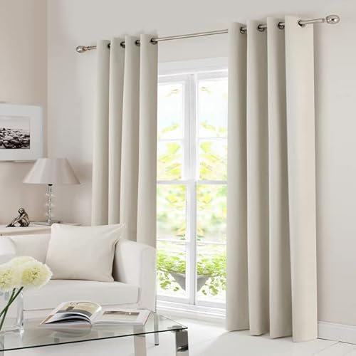 Helihop Beige Verdunkelungsvorhänge für Wohnzimmer Schlafzimmer Moderne Lange Flur Fenstervorhänge Küche Günstige Tür Ocultant Vorhänge 85% Schattierung-Beige,B100xL160cm 1pc,Klebeband für Haken