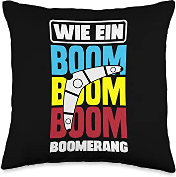Boomerang Graphic Boomerang Player Boomerang Thrower Sports Throw Pillow