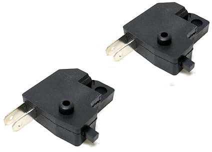 2x Bremslichtschalter links passend für Rex, Baotian, Benzhou, Jonway, Kymco, SYM – für Hinterradbremse – Schalter Bremshebelarmatur Roller 2-Takt/4-Takt