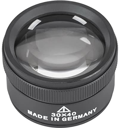 JUIYU Microscope Accessories Kit 30x Loupe for Watchmaker Measuring Magnifier Watch Magnifying Glass Lens 40mm Microscope Microscope Slides